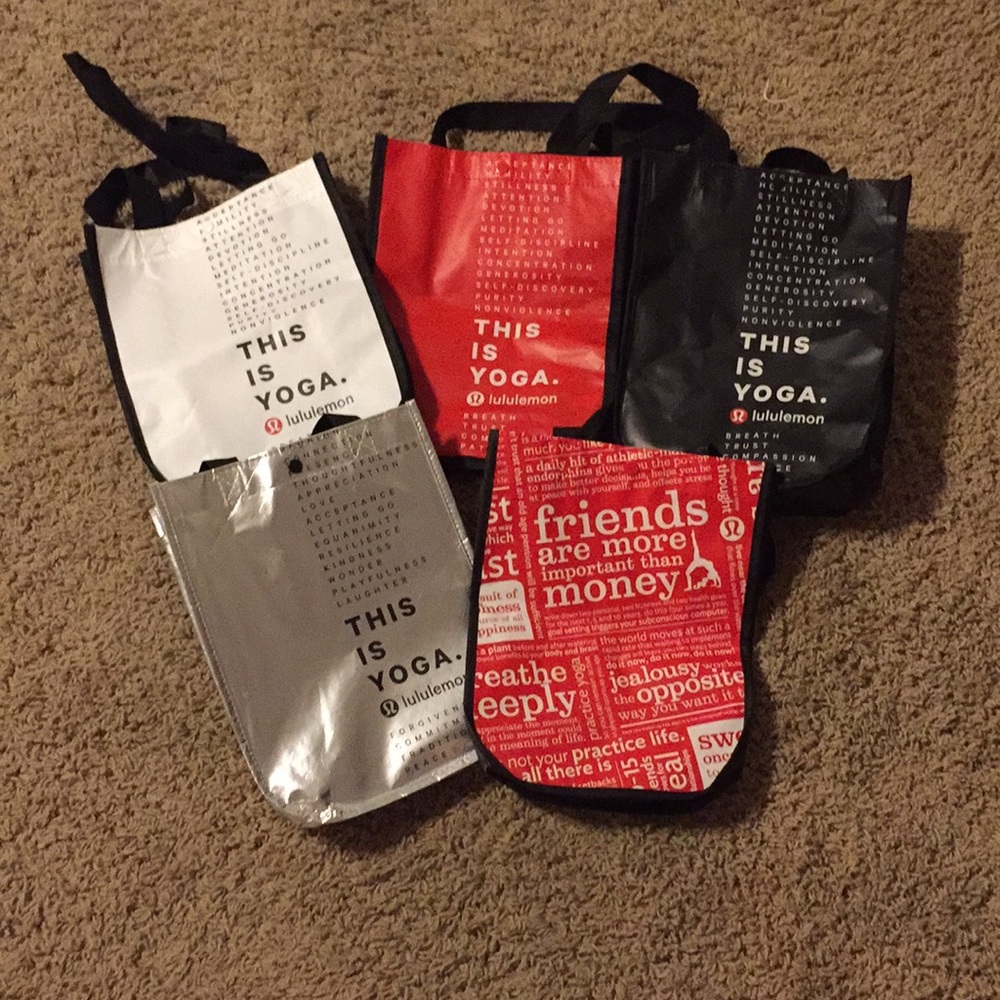 Bundle of Lululemon bags